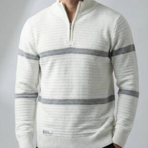 بلوفر "توواى" نص سوستة بخامة العجينة الفاخرة - نعومة فائقة ودفء